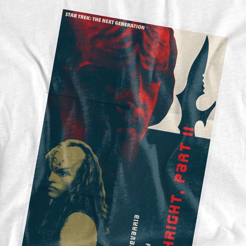 White - Back - Star Trek Unisex Adult The Next Generation Season 6 Episode 17 T-Shirt