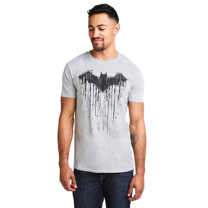 Sports Grey - Side - Batman Mens Paint T-Shirt