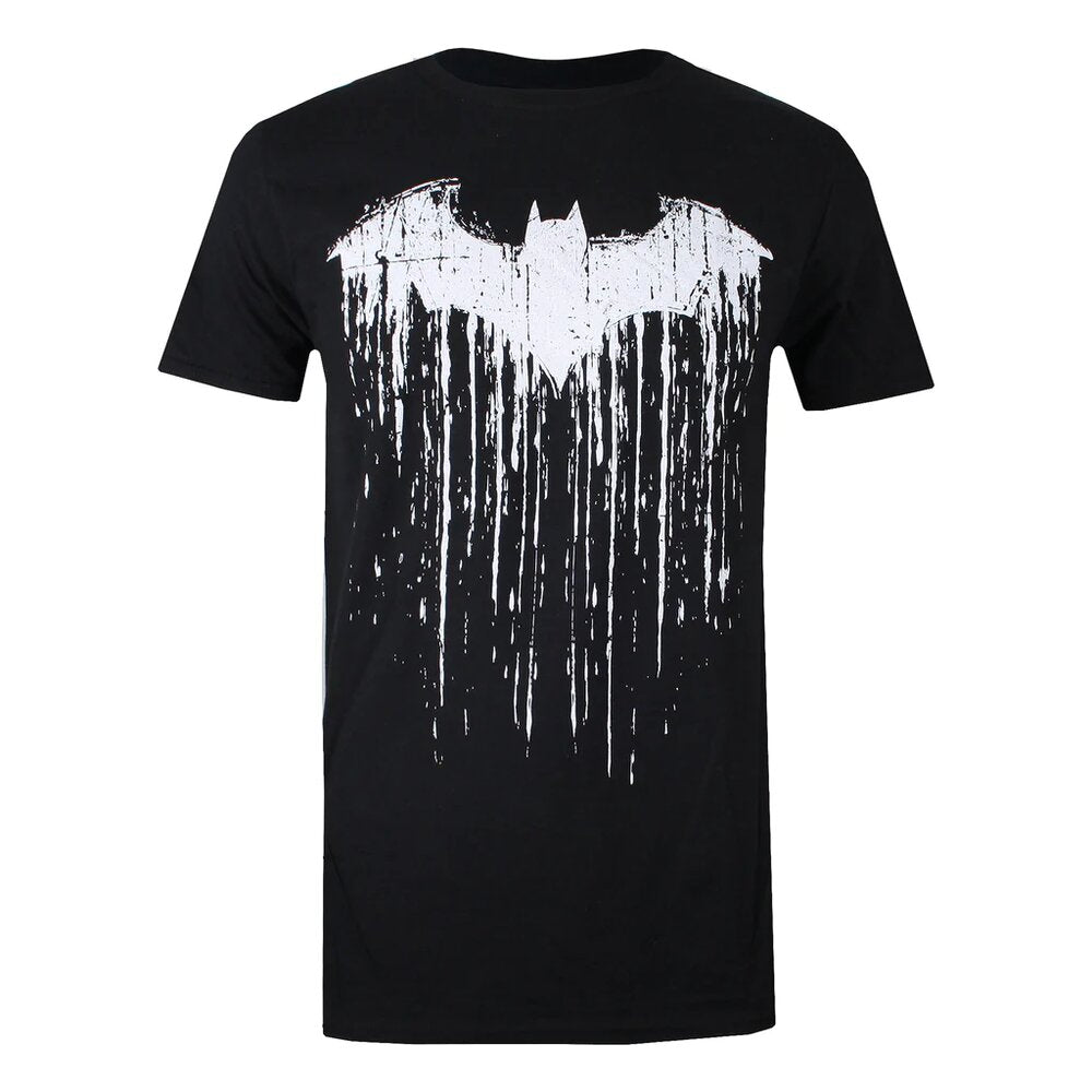 Black - Front - Batman Mens Paint T-Shirt