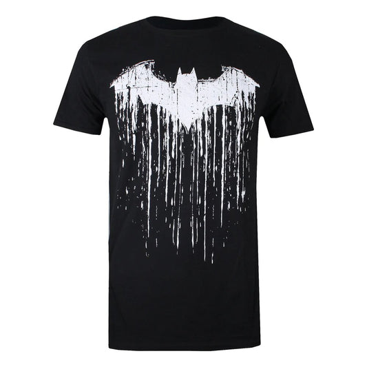 Black - Front - Batman Mens Paint T-Shirt