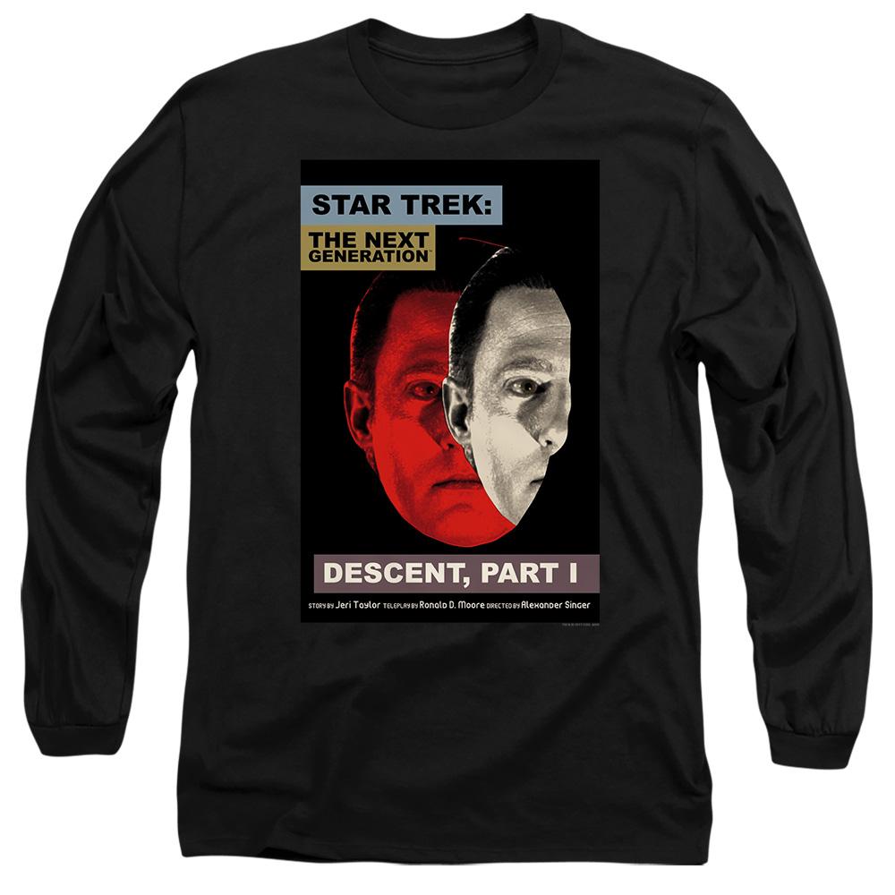 Black - Side - Star Trek Unisex Adult The Next Generation Season 6 Episode 26 T-Shirt