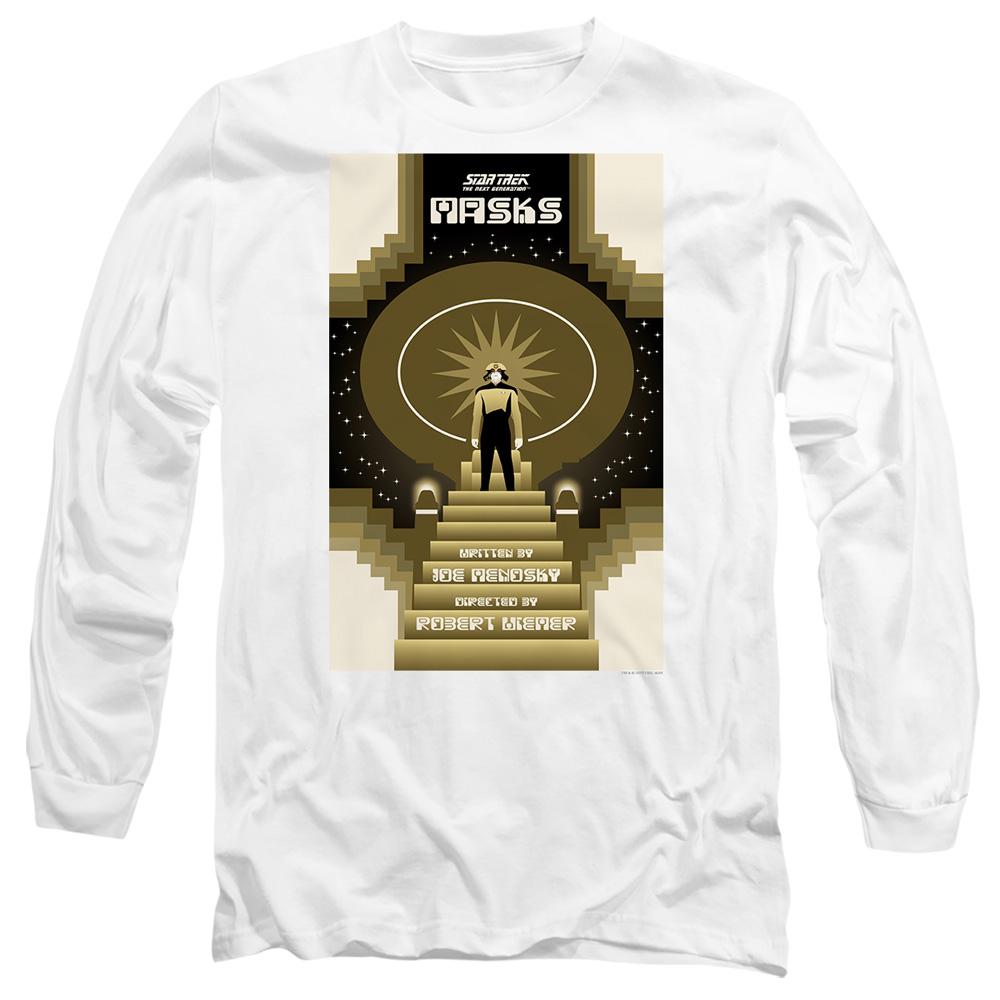 White - Side - Star Trek Unisex Adult The Next Generation Season 7 Episode 17 T-Shirt