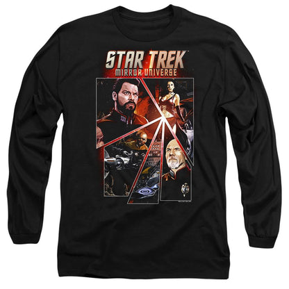 Black - Side - Star Trek Unisex Adult Panels T-Shirt