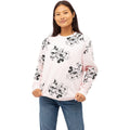 Pale Pink-Black - Lifestyle - Disney Womens-Ladies Mickey & Minnie Mouse Sweatshirt