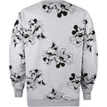 Sports Grey-Black - Back - Disney Womens-Ladies Mickey & Minnie Mouse Sweatshirt
