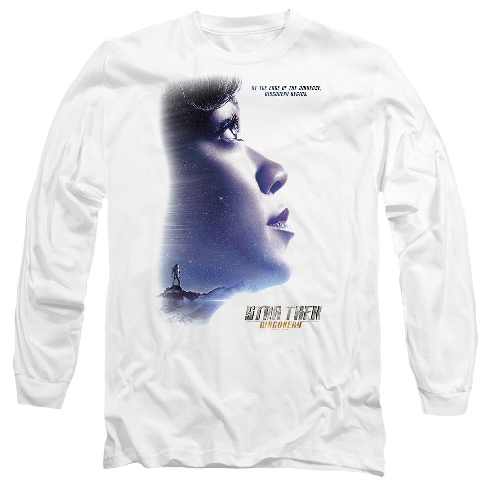 White - Side - Star Trek: Discovery Unisex Adult Discovery Begins T-Shirt