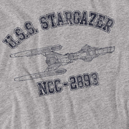 Sport Heather - Back - Star Trek Unisex Adult Stargazer Athletic T-Shirt