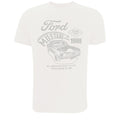 Natural - Front - Ford Mens Mustang Detroit Cotton T-Shirt