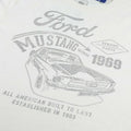 Natural - Side - Ford Mens Mustang Detroit Cotton T-Shirt