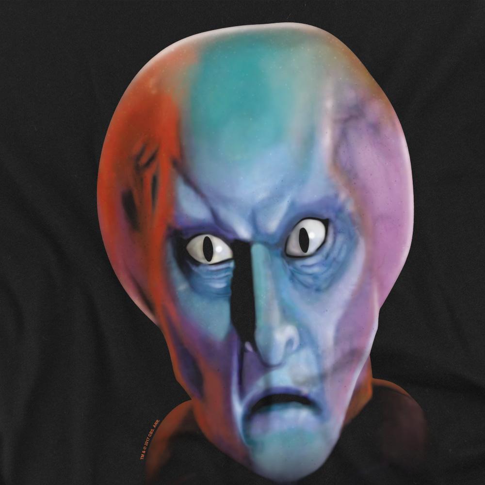 Black - Back - Star Trek Unisex Adult Balok Head T-Shirt