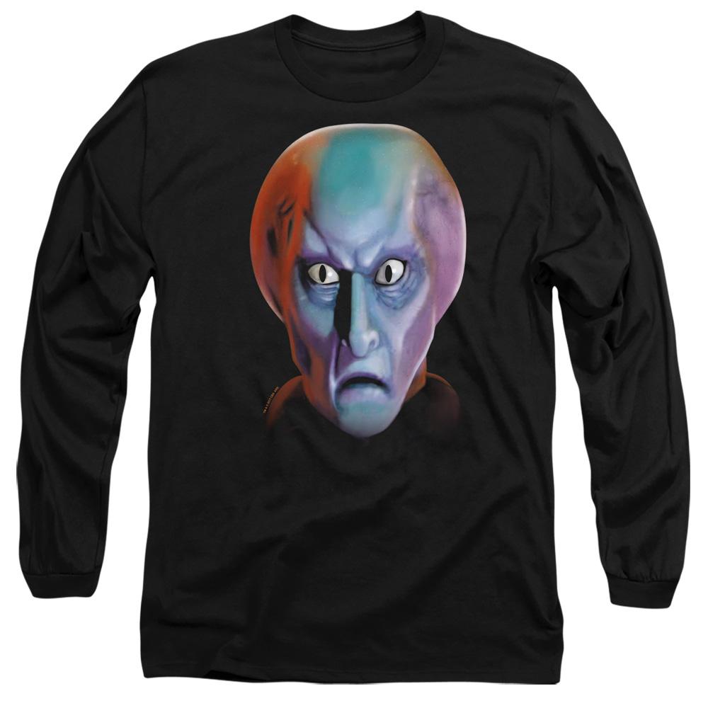 Black - Side - Star Trek Unisex Adult Balok Head T-Shirt