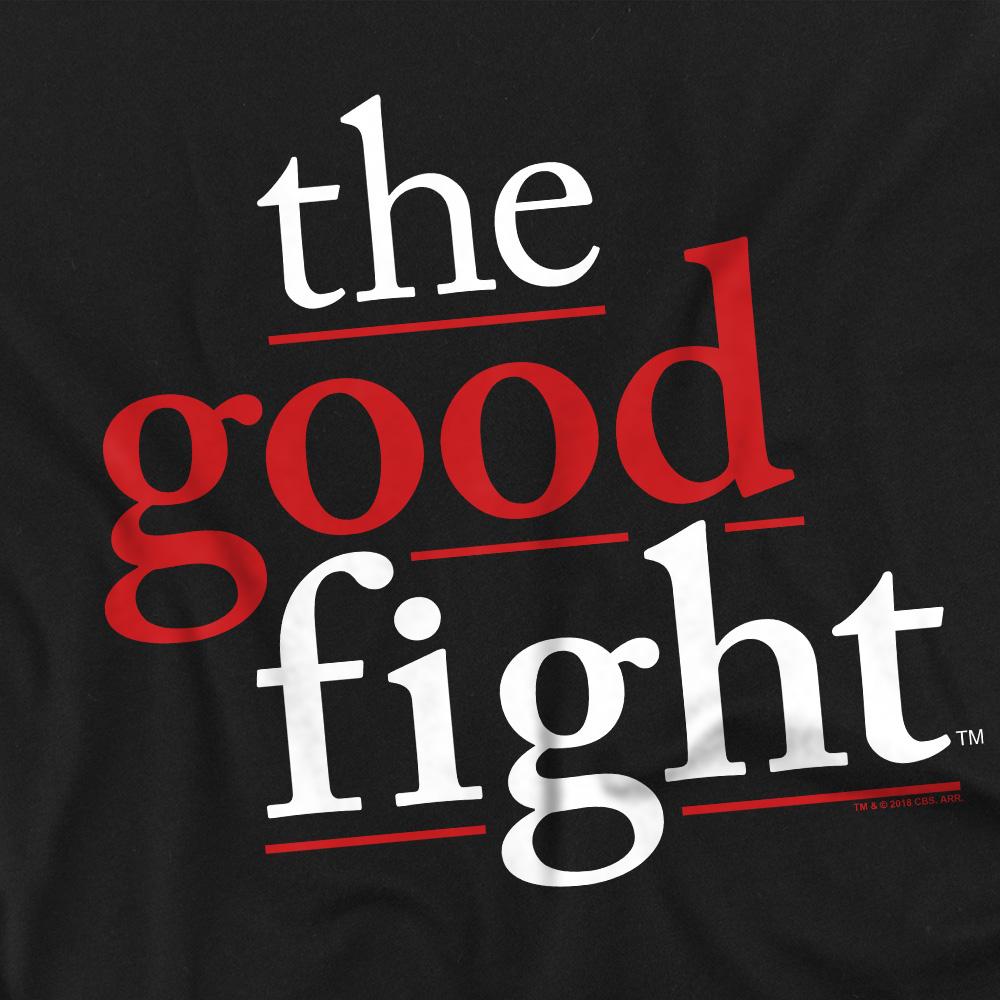 Black - Back - The Good Fight Unisex Adult Logo T-Shirt