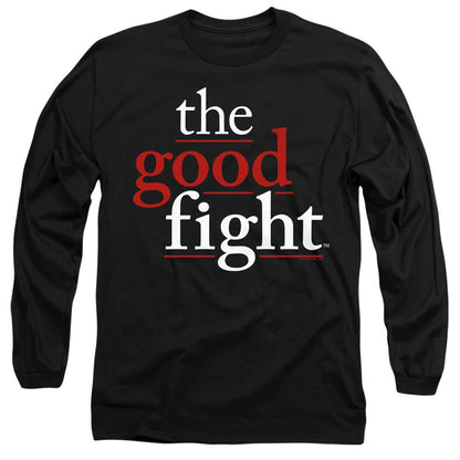 Black - Side - The Good Fight Unisex Adult Logo T-Shirt