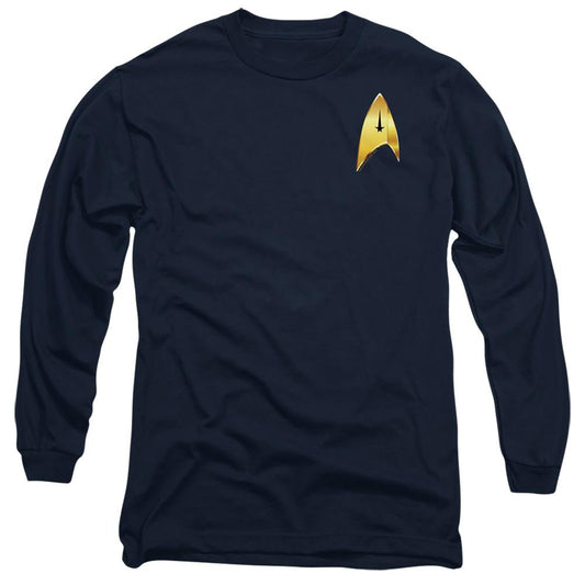 Navy - Front - Star Trek: Discovery Unisex Adult Command Badge T-Shirt
