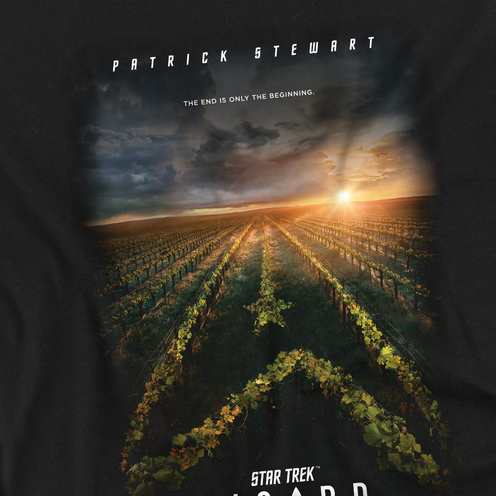Black - Back - Star Trek: Picard Unisex Adult Poster T-Shirt