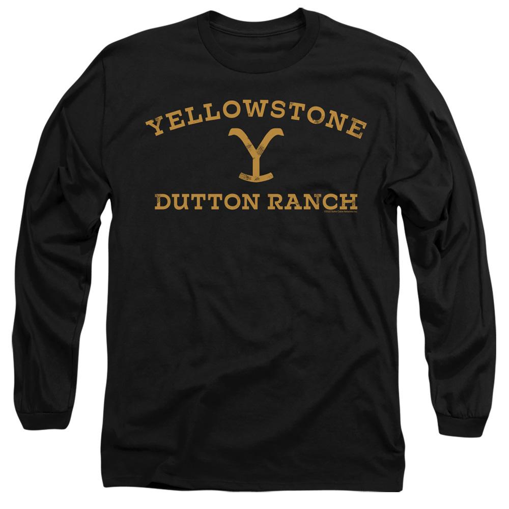 Black - Front - Yellowstone Unisex Adult Arched Logo T-Shirt