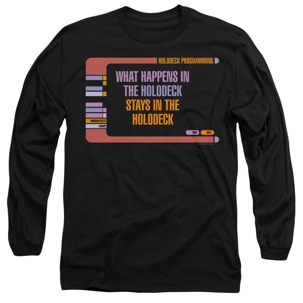 Black - Front - Star Trek Unisex Adult Holodeck Secrets T-Shirt