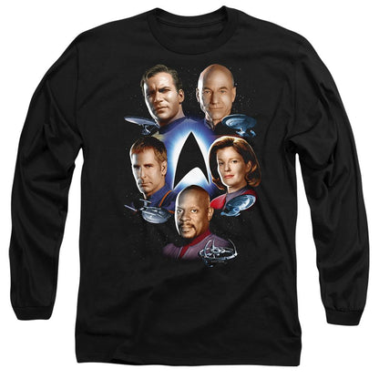 Black - Side - Star Trek Unisex Adult Starfleet´s Finest T-Shirt