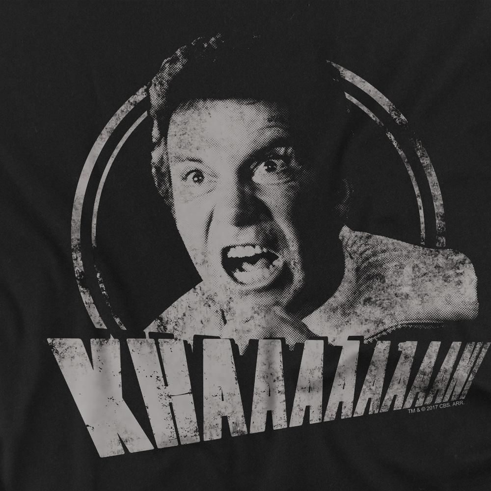 Black - Back - Star Trek Unisex Adult Khan Distressed T-Shirt