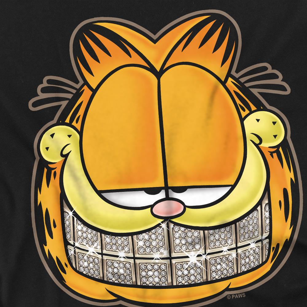 Black - Back - Garfield Unisex Adult Nice Grill T-Shirt