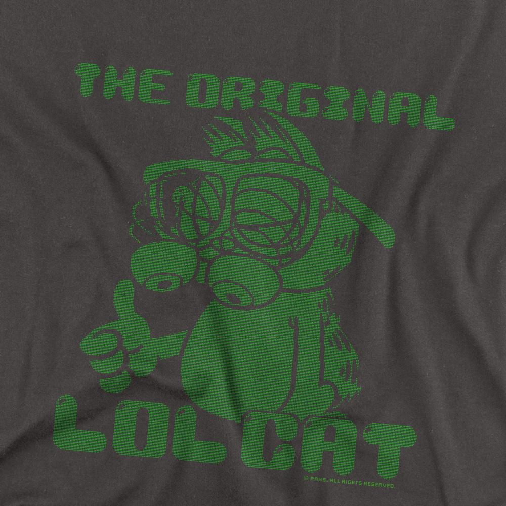 Charcoal - Back - Garfield Unisex Adult OG LOL T-Shirt