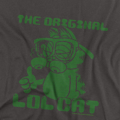 Charcoal - Back - Garfield Unisex Adult OG LOL T-Shirt