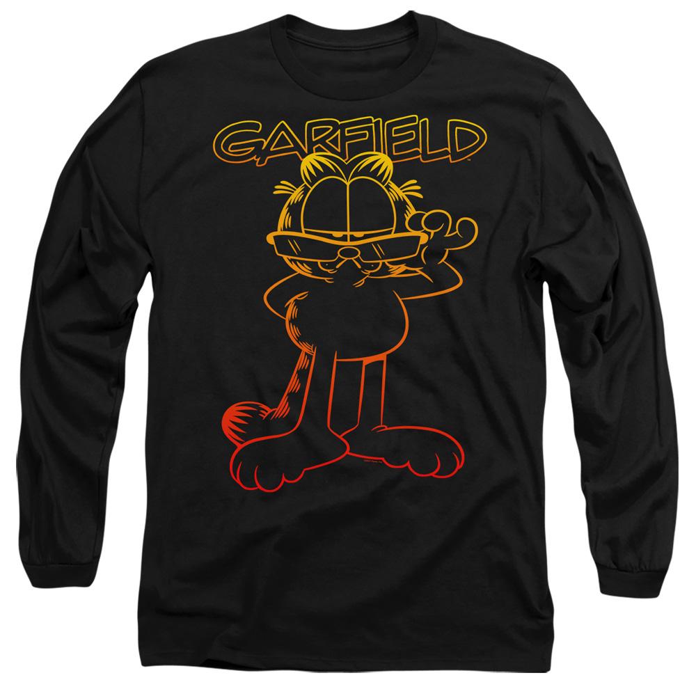 Black - Front - Garfield Unisex Adult Hotshot T-Shirt