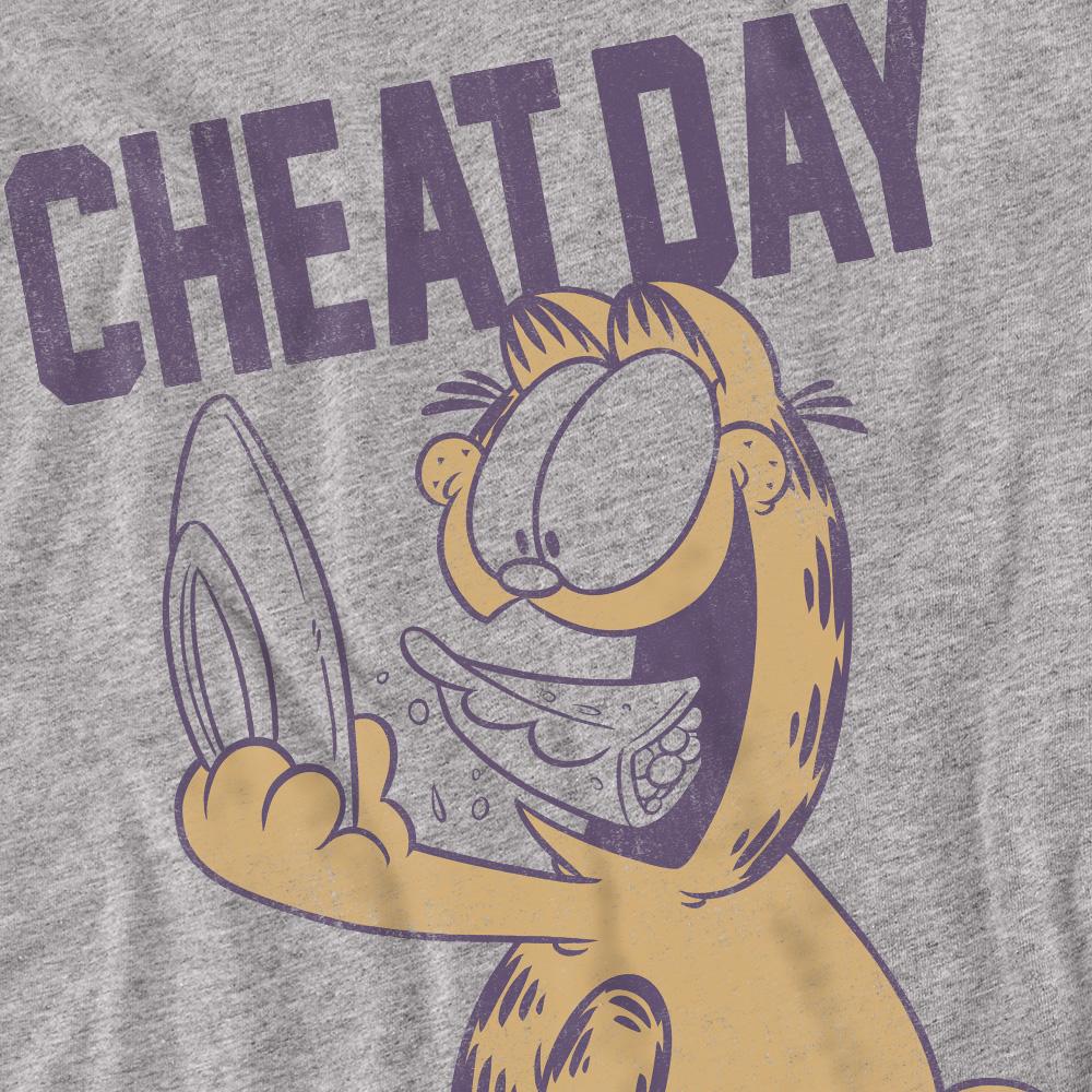 Sport Heather - Back - Garfield Unisex Adult Cheat Day T-Shirt