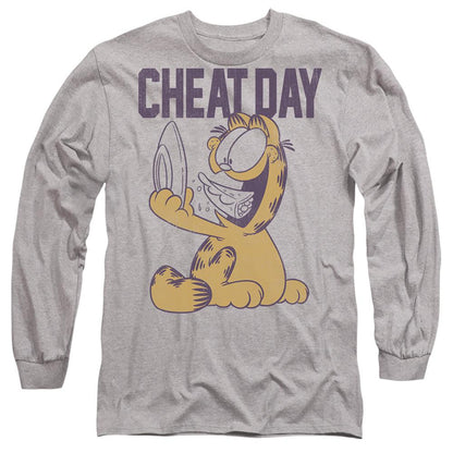 Sport Heather - Side - Garfield Unisex Adult Cheat Day T-Shirt