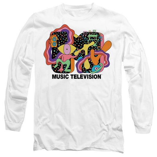 White - Front - MTV Unisex Adult Expression T-Shirt