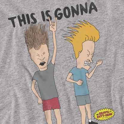 Sport Heather - Back - Beavis & Butthead Unisex Adult Gonna Be Cool T-Shirt