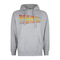 Grey - Front - Back To The Future Mens Logo Hoodie