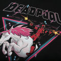 Black-Pink-White - Side - Deadpool Mens Unicorn T-Shirt