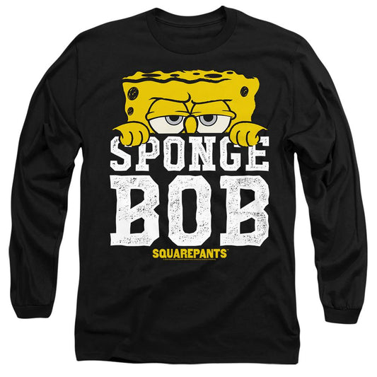 Black - Front - SpongeBob SquarePants Unisex Adult Large Icon T-Shirt