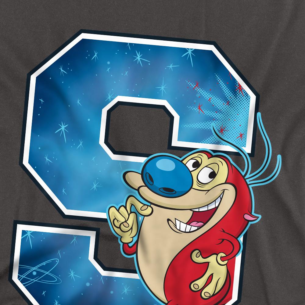 Charcoal - Back - Ren & Stimpy Unisex Adult S Is For Stimpy T-Shirt