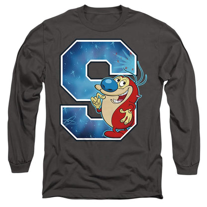 Charcoal - Side - Ren & Stimpy Unisex Adult S Is For Stimpy T-Shirt