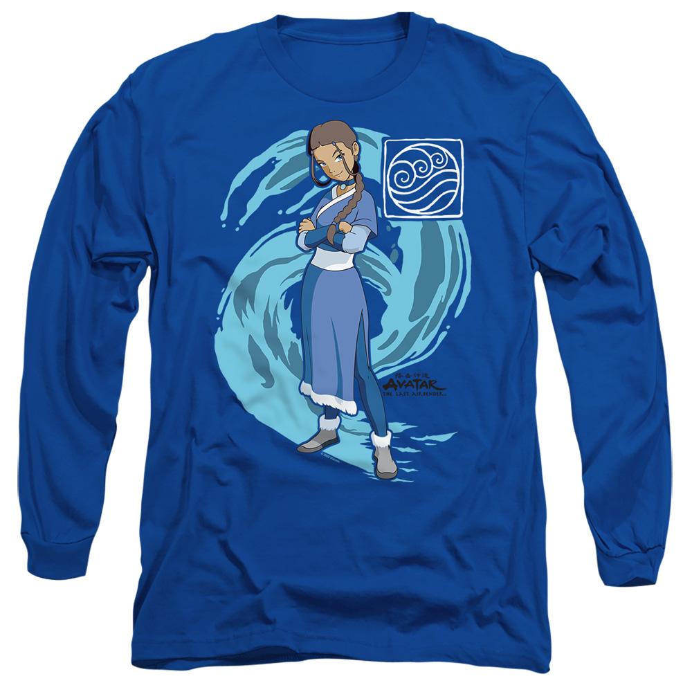 Royal Blue - Side - Avatar: The Last Airbender Unisex Adult Water Wave Katara T-Shirt