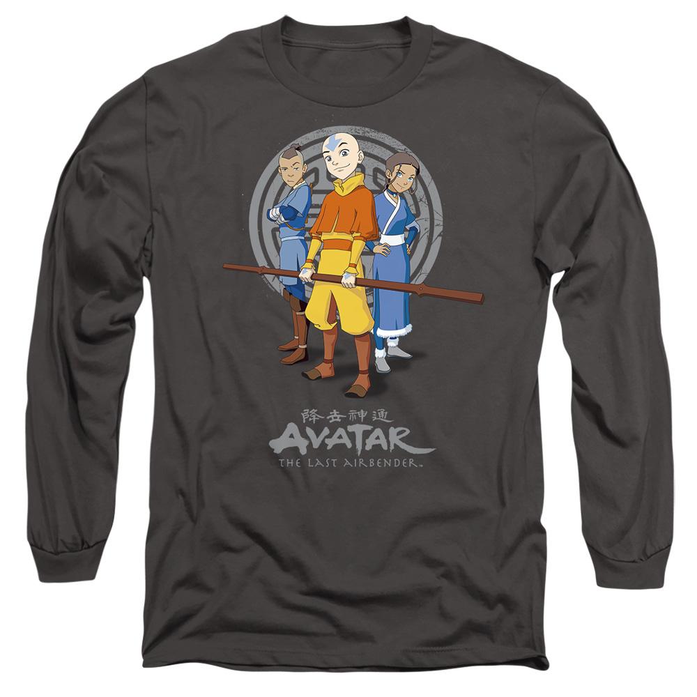 Charcoal - Side - Avatar: The Last Airbender Unisex Adult Team Avatar T-Shirt
