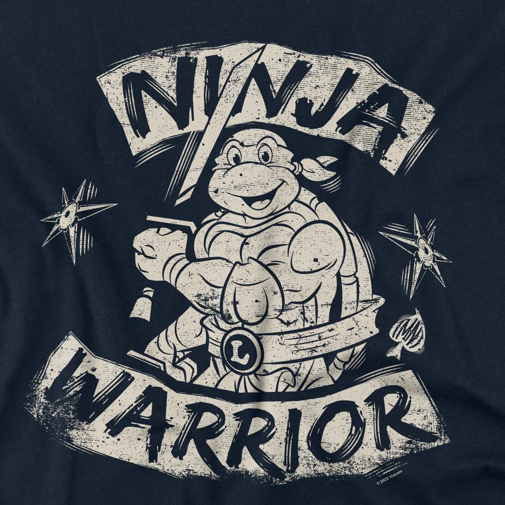 Navy - Back - Teenage Mutant Ninja Turtles Unisex Adult Ninja Warrior T-Shirt
