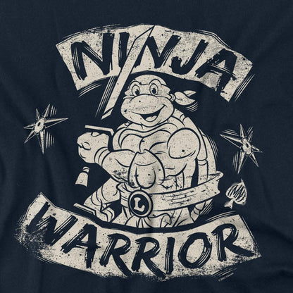 Navy - Back - Teenage Mutant Ninja Turtles Unisex Adult Ninja Warrior T-Shirt