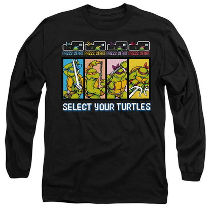 Black - Side - Teenage Mutant Ninja Turtles Unisex Adult Select Your Turtles T-Shirt