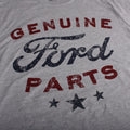Heather Grey-Burgundy - Side - Ford Mens Genuine Parts T-Shirt