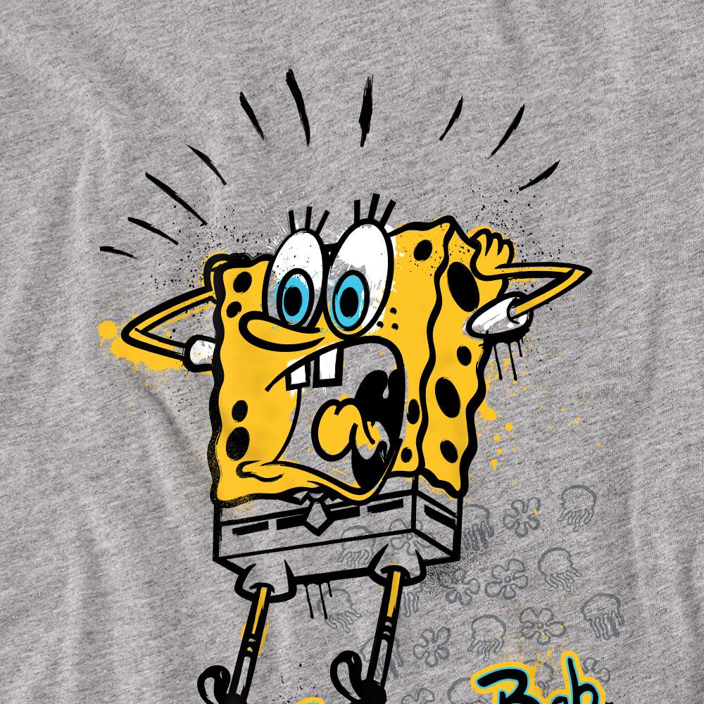 Sport Heather - Back - SpongeBob SquarePants Unisex Adult Shocking! T-Shirt