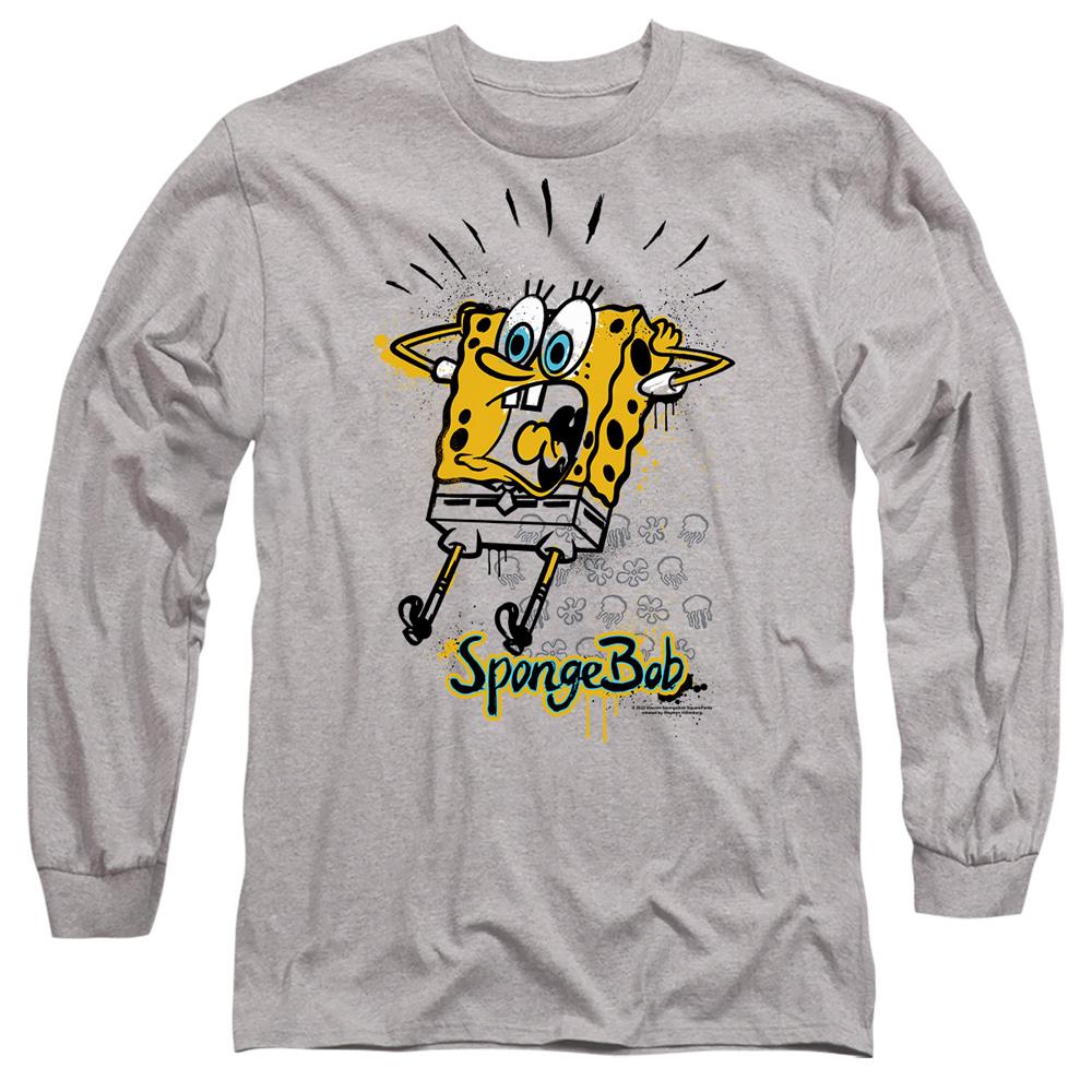 Sport Heather - Side - SpongeBob SquarePants Unisex Adult Shocking! T-Shirt