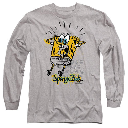 Sport Heather - Side - SpongeBob SquarePants Unisex Adult Shocking! T-Shirt