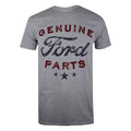 Heather Grey-Burgundy - Front - Ford Mens Genuine Parts T-Shirt
