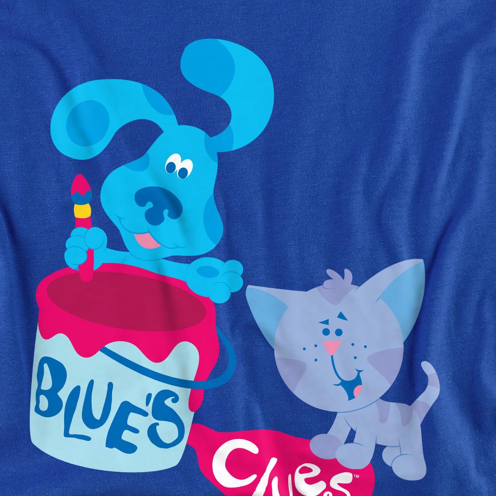 Royal Blue - Back - Blue´s Clues Unisex Adult Paint It! T-Shirt