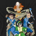 Black - Side - Avatar: The Last Airbender Unisex Adult Team Avatar Elements T-Shirt