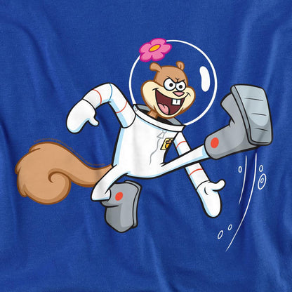 Royal Blue - Back - SpongeBob SquarePants Unisex Adult Karate Sandy Cheeks T-Shirt