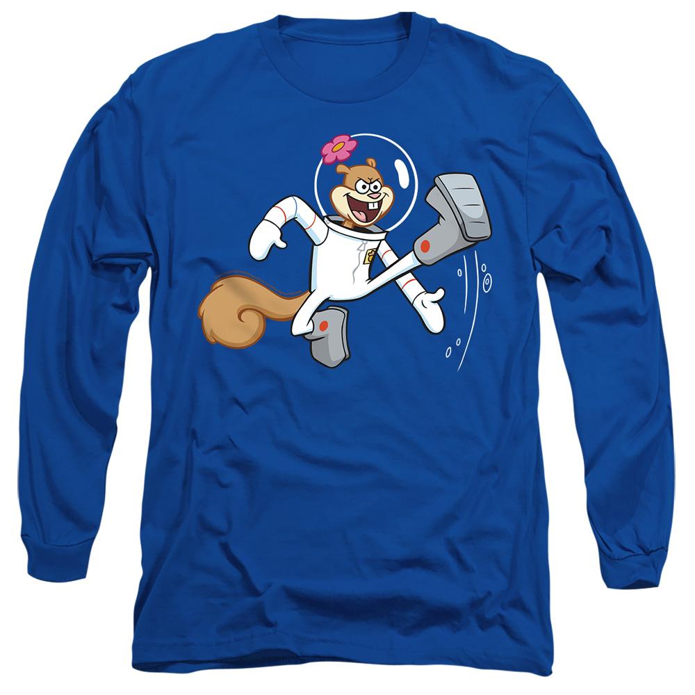 Royal Blue - Side - SpongeBob SquarePants Unisex Adult Karate Sandy Cheeks T-Shirt